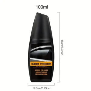 KineShineX Automotive Rubber Protectant Spray with Applicator for Restoring Color and Flexibility to Door Seals and Trim