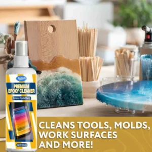 KineShineX Premium Epoxy Cleaner Gel effectively removes uncured resin, gel polish, and paint from surfaces and skin