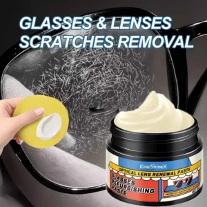 KineShineX glasses scratch remover paste for quick lens repair and surface restoration