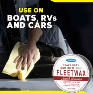 Professional Heavy Duty Marine Wax and Nano Coating with UV Protection for Boats, RVs, and Cars. Restores Gelcoat and Provides a High-Gloss Shine.