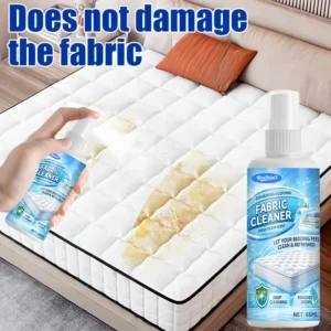 KineShineX no-wash mattress cleaner spray effectively removing stains and odors from sofas and upholstery