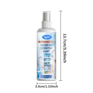 KineShineX Refrigerator and Freezer Deicing Agent with Rapid-Penetration Formula for Quick Ice Removal and Long-Term Antifreeze Protection