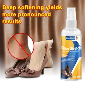 KineShineX shoe stretch spray 100ml for softening and expanding tight leather boots and shoes