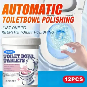 KineShineX powerful toilet bowl cleaning tablets for removing stubborn stains and deodorizing