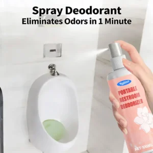 KineShineX portable toilet deodorizer spray 100ml for eliminating bathroom and car odors