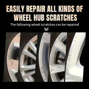 KineShineX professional wheel hub scratch repair polish kit with sponge for alloy rims